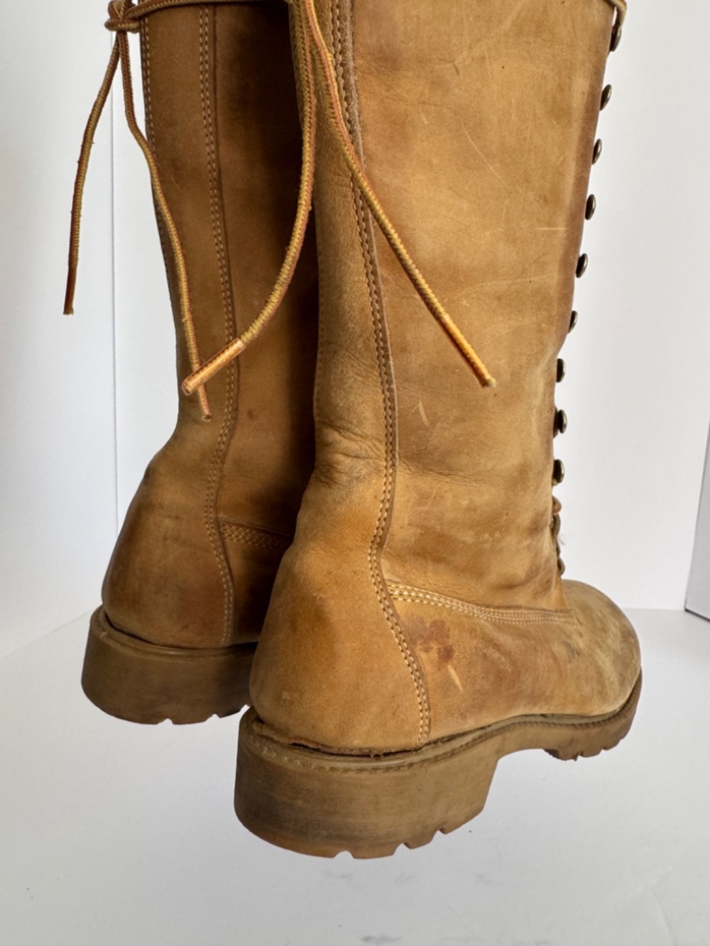 Rare Vintage 1990’s Timberland Knee High Leather Boots size 8 - Picture 12 of 15